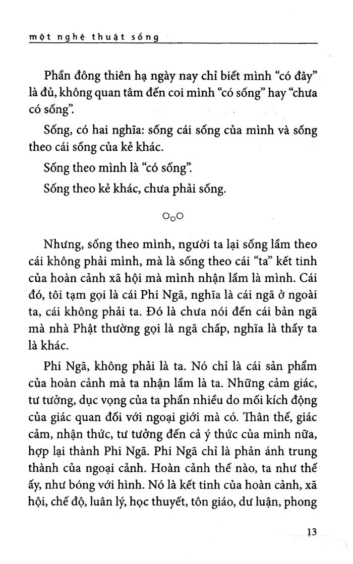 Một Nghệ Thuật Sống (Tái Bản)