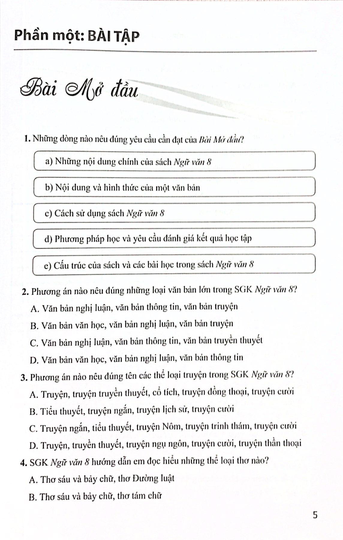 Sách - Bài Tập Ngữ Văn 8 - Tập 1 (Cánh Diều) (Chuẩn)