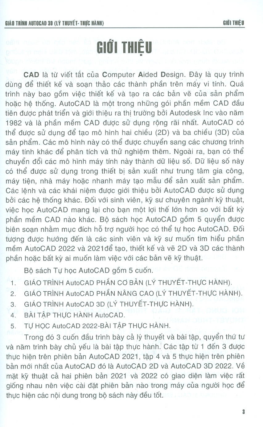 Giáo Trình Autocad 3D - Lý Thuyết & Thực Hành