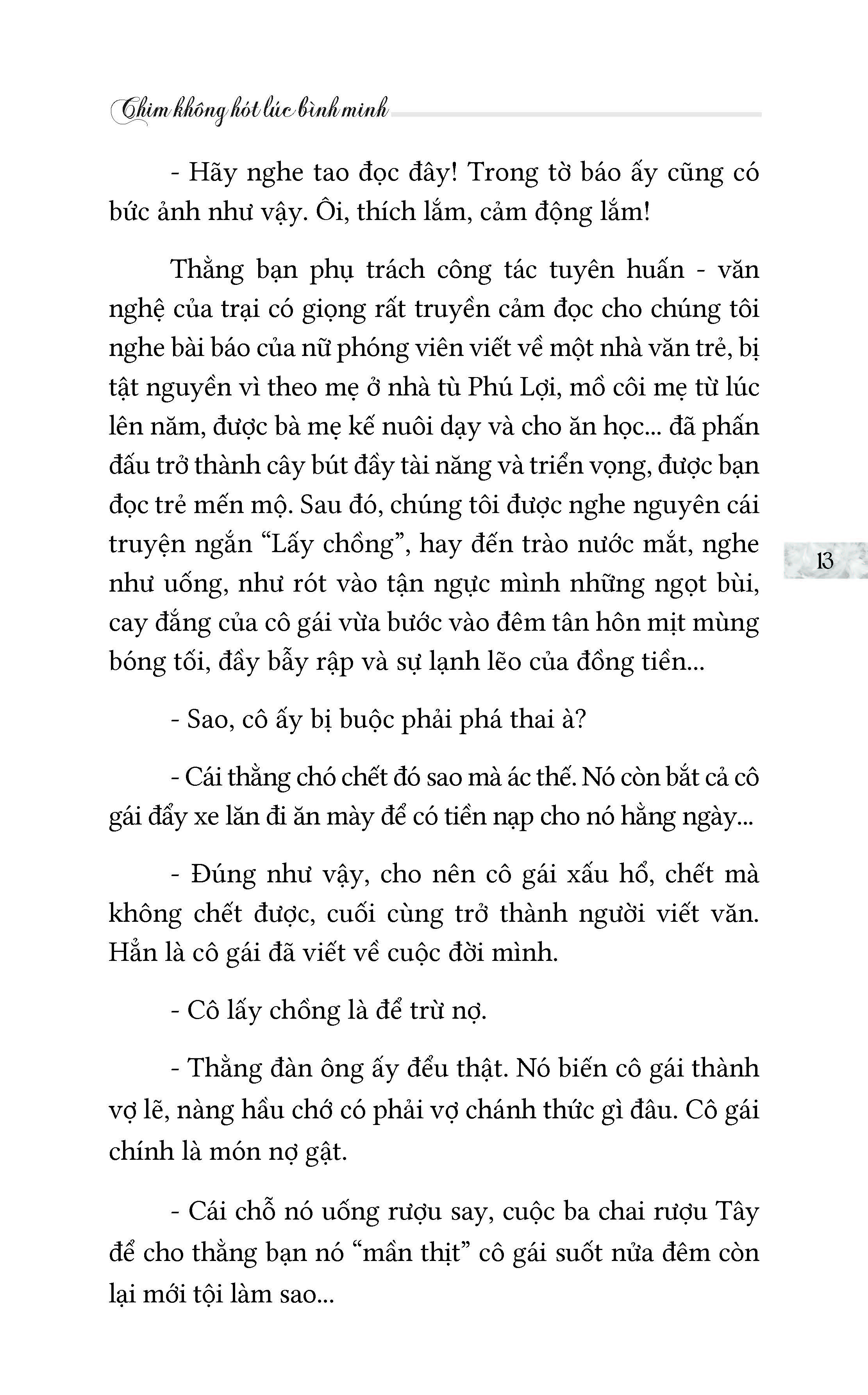 Chim Không Hót Lúc Bình Minh