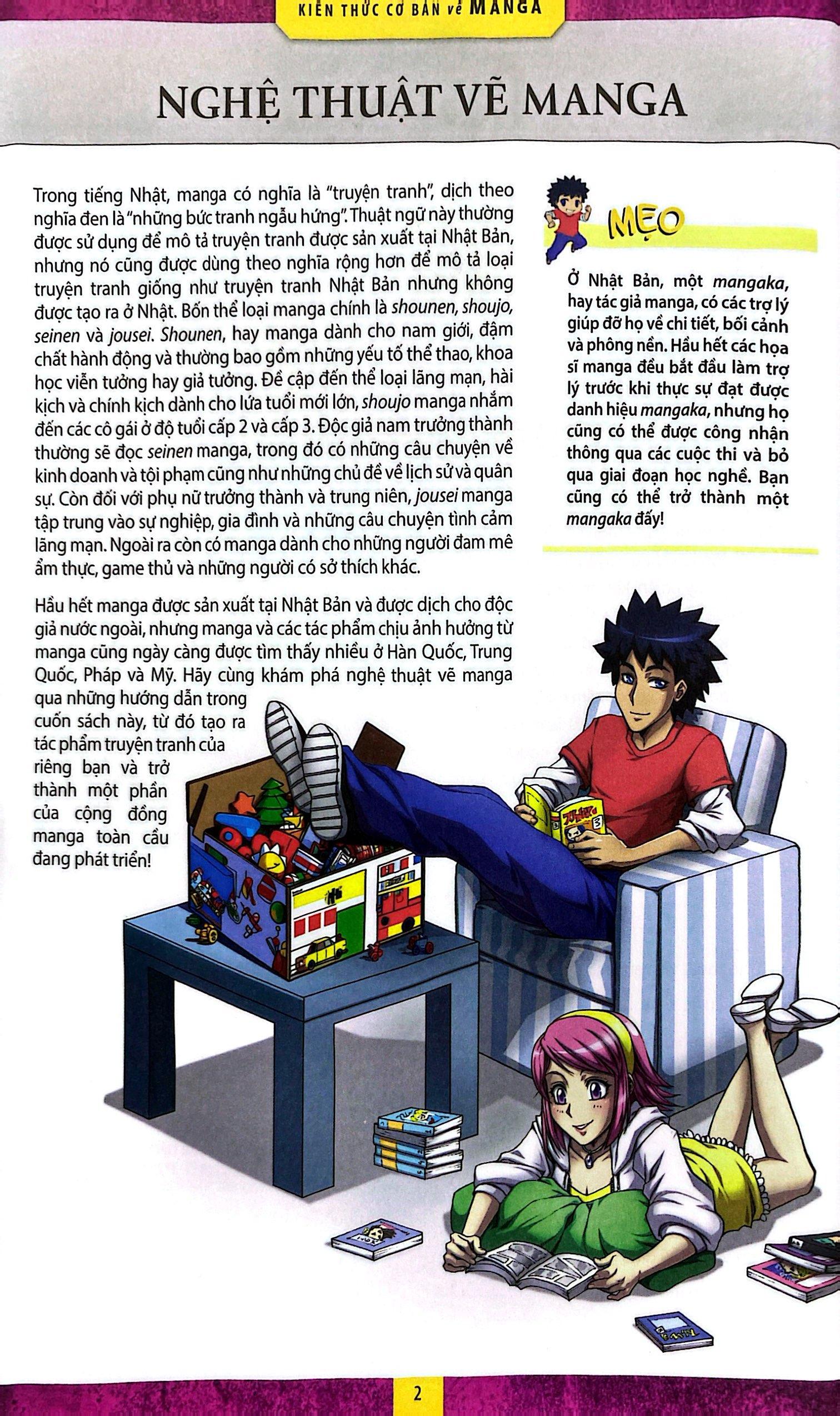 Sách - Drawing Manga - Học Vẽ Theo Từng Bước - Hướng Dẫn Vẽ Truyện Tranh