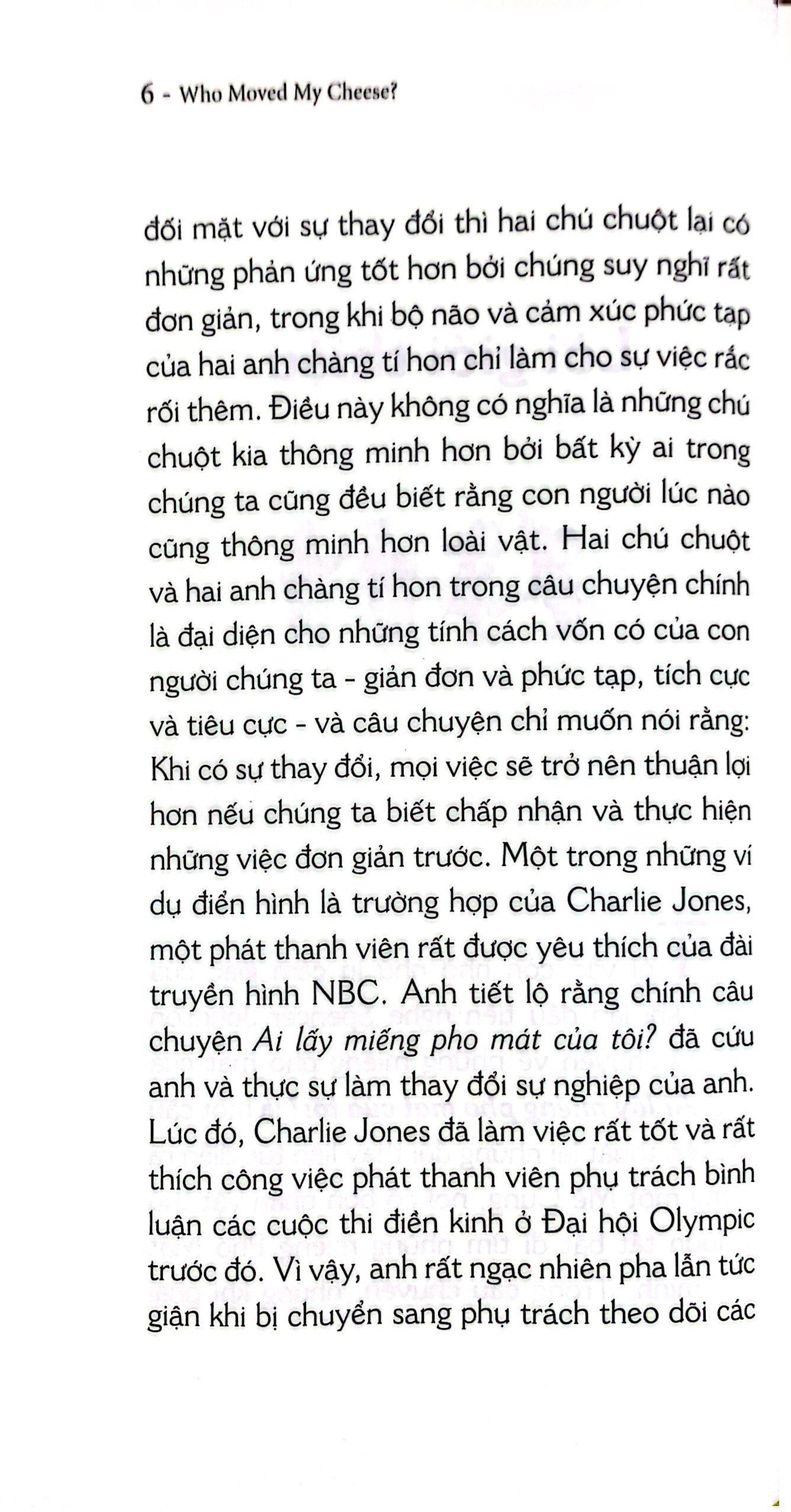 Ai Lấy Miếng Pho Mát Của Tôi ? (Tái Bản)