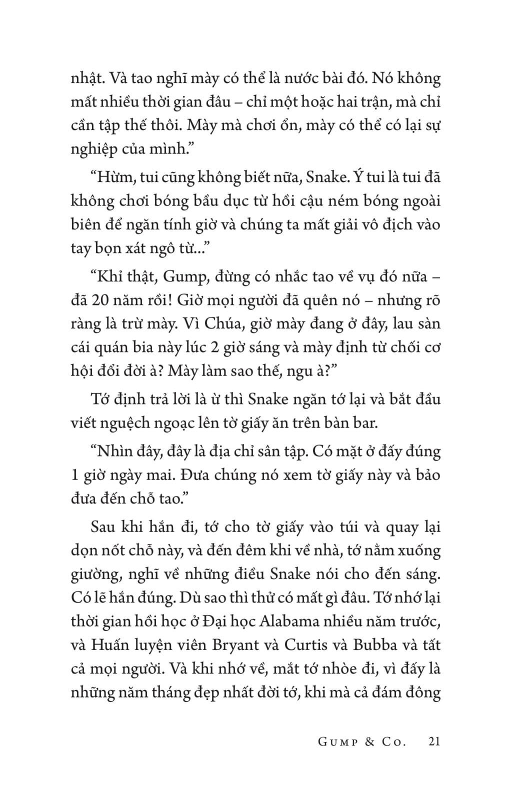 GUMP & GO (Phần Tiếp Theo Của Cuốn Tiểu Thuyết Bán Chạy Toàn Cầu Forrest Gump)
