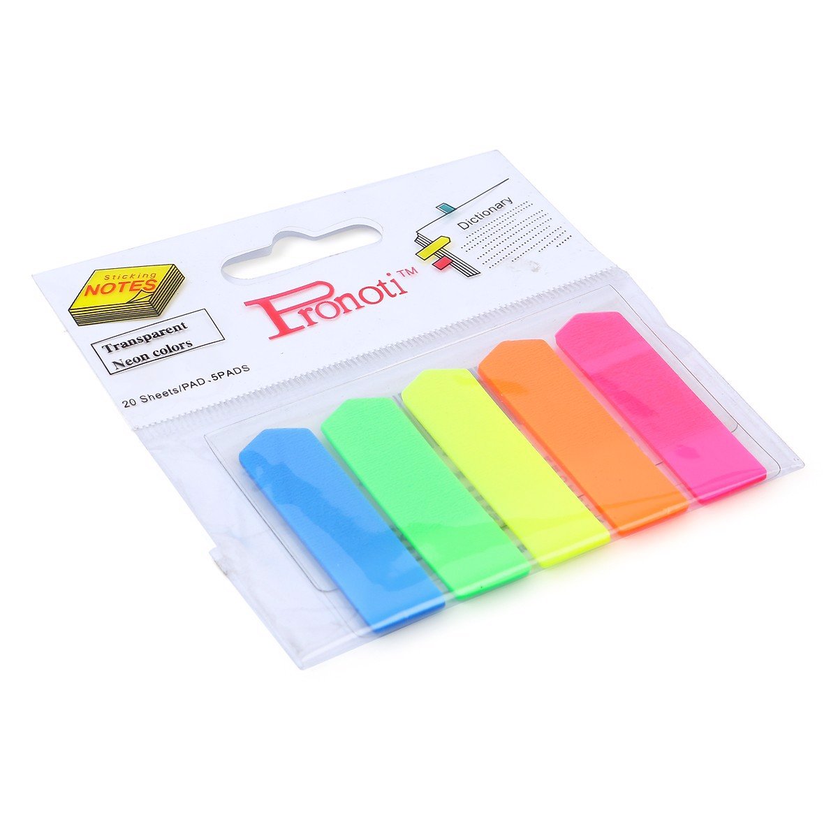 Lố 5 tập Giấy phân trang 5 màu Pronoti 45502