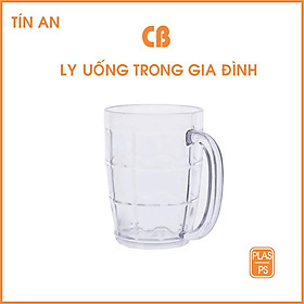 [CHÍNH HÃNG] Combo 10 Ly nhựa trong suốt nhỏ Gia đình có quai – bền đẹp, an toàn, tiện lợi