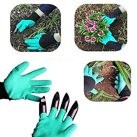 Bao tay làm vườn Găng tay chuyên dụng làm vườn có móng vuốt, chống thấm nước , Cao su Latex co giãn đàn hồi tốt siêu bền