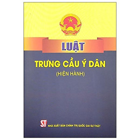 Luật Trưng Cầu Ý Dân (Hiện Hành)