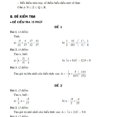 100 Đề Kiểm Tra Toán 7 _KV
