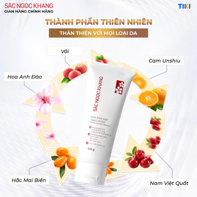 Combo 5 món Nước tẩy trang 145ml + Sữa rửa mặt 100g + Nước hoa hồng 145ml + Kem chống nắng 50g + Kem dưỡng da ban đêm 10g [Sắc Ngọc Khang official]