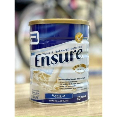 Sữa Ensure Úc cho người già, người gầy yếu suy dinh dưỡng, người sau phẫu thuật, cung cấp dinh dưỡng giúp hồi phục sức khỏe - OZ Slim Store -850g/lon