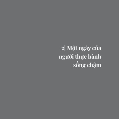Chầm Chậm Mà Sống