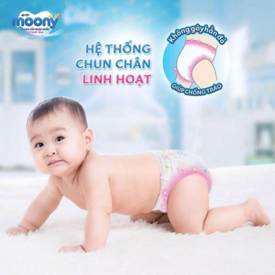 Tã quần Moony XL38 cho bé gái (38 miếng)