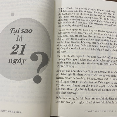 21 Ngày Thực Hành NLP - Thay Đổi Thói Quen, Xây Dựng Nền Tảng Để Thành Công