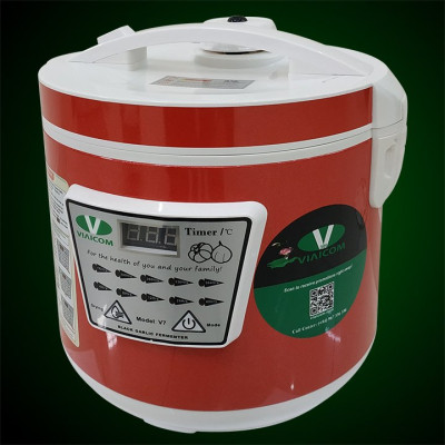 Máy làm tỏi đen VIAICOM V7 Đỏ - Công nghệ Nhật Bản - Hàng chính hãng
