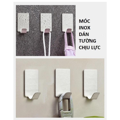 Móc Inox, Móc Dán Tường Siêu Dính, Treo Đồ Đa Năng Nhà Bếp Nhà Tắm, Treo Đồ Vật Trang Trí Trong Nhà , Móc Dán Tường Chịu Lực, Tiện Dụng. TakyHome 2002