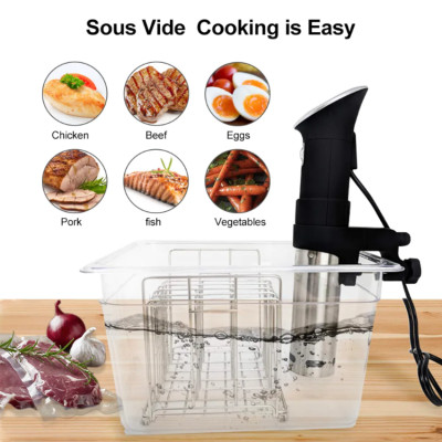 Máy nấu chậm chân không Sous vide BioloMix SV-8008 1200W Điều khiển màn hình LED - Hàng Chính Hãng