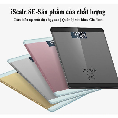 Cân sức khỏe điện tử mặt kính cường lực, kiểu dáng cao cấp tặng kèm 2 pin AAA 180kg