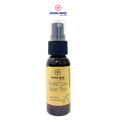 Nước lau bàn thờ Dương Minh thơm sạch trang nghiêm nơi thờ cúng bằng tinh dầu tự nhiên không chứa hương liệu hóa chất