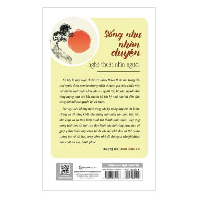 Sống Như Nhân Duyên - Nghệ Thuật Nhìn Người (Tái Bản) - điều chỉnh bản thân để sống hạnh phúc hơn