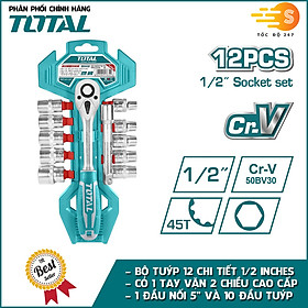 Bộ cần 2 chiều và 12 đầu tuýp 1/2