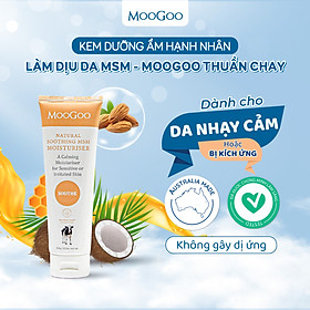 Kem dưỡng ẩm hạnh nhân hỗ trợ tái tạo phục hồi da cho bé Nhạy cảm, Viêm da cơ địa, Chàm sữa, vảy nến Moogoo