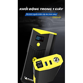 Bộ kích bình ô tô 750A - 1500A chuyên dụng  có đèn pin Michelin 4165ML