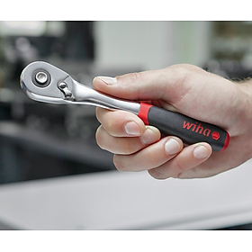 Tay vặn xiết lực 3/8 inch tự động bánh cóc 175mm Wiha 45625 (72 răng)