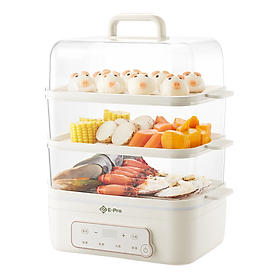 [Hàng chính hãng] Nồi lẩu hấp 3 tầng E-PRO, dung tích 18L, công suất 1200W