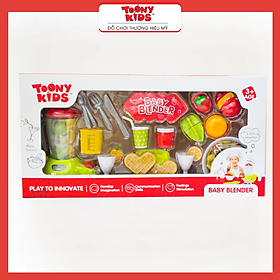 Đồ Chơi Nấu Ăn Bộ Máy Xay Hoa Quả TOONYKIDS - Đồ Chơi Nhà Bếp Cho Bé - Baby Blender TN075 [Tặng Kèm Sticker]