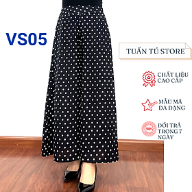 Quần Ống Rộng Dạng Váy Chất Liệu Lụa Hàn Châu Mềm Mượt Không Nhăn Không Xù - Tuấn Tú Store 68