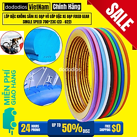 Lốp Đặc Không Săm Xe Đạp Chọn Màu – Vỏ Lốp Đặc Xe Đạp Fixed Gear Single Speed 700*23C (23 - 622) Chính Hãng dododios