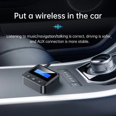 Hàng Chính Hãng - Bộ Thu Phát Nhạc C39S - Bluetooth 5.0 Phạm Vi 10m Chip Giải Mã Âm Thanh Màn LCD Kết Nối Đa Dạng 3.5mm AUX RCA Pin Lithium 300mAh 8 Tiếng Sử Dụng Nhỏ Gọn Dễ Sử Dụng Điện Thoại Table Máy Tính Bảng Loa Máy Tính- ROGTZ