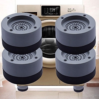 Combo 4 Chân Đế Máy Giặt Chắc Chắn, Miếng Đệm Cao Su Lót Chân Máy Giặt, Tủ Lạnh Chống Di Chuyển, Chống Ồn, Chống Rung, An Toàn - HENRYSA