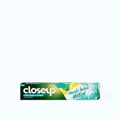 Kem Đánh Răng CLOSE UP Muối Biển Detox Giúp Trắng Răng (tuýp 180g)