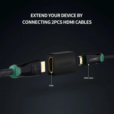 Ugreen UG2010720107TK Màu Đen Đầu nối dài HDMI - HÀNG CHÍNH HÃNG