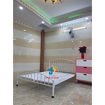 Giường sắt 1mx2m mỹ nghệ cao cấp 1 người nằm