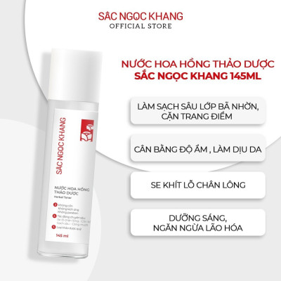 Bộ đôi làm sạch và dưỡng ẩm Sắc Ngọc Khang Nước tẩy trang 145ml + Nước hoa hồng 145ml