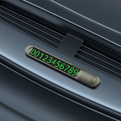 Bảng hiển thị số trên ô tô xe hơi dạ quang hiệu WiWU Lotto Vehicle CH021 - dễ dàng nhìn thấy trong đêm tối, thiết kế kim loại chắc chắn, siêu nhỏ gọn - Hàng nhập khẩu