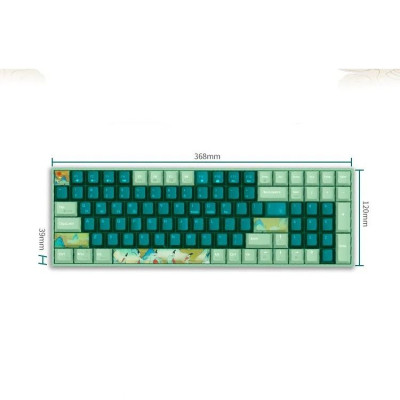 Bàn phím cơ không dây Newmen GM1000 Spring Kailhbox white/Red - Hàng Chính Hãng 