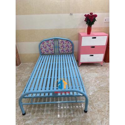 Giường sắt đơn ngang 1m màu xanh - ĐẠI THÀNH