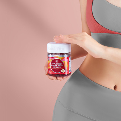 Combo 4 Hộp Kẹo Dẻo Giấm Táo Vitamin B12 Hỗ Trợ Tiêu Hóa Coolvita, Tăng Cường Miễn Dịch (60 viên x 3g)/hộp