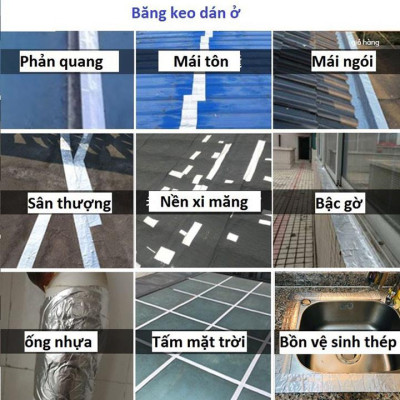 combo 2 cuộn Băng keo chống thấm cao cấp Bosui Nhật Bản siêu dính khổ 5cm x 10m