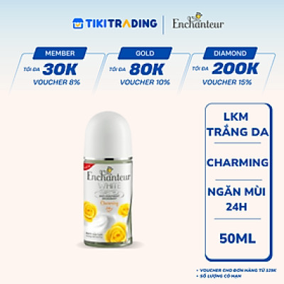 Lăn Khử Mùi Trắng Da Enchanteur Charming 50ml - 1012040