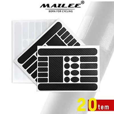 20 Tem dán khung xe đạp chống trầy xước (20 miếng/ bộ), Màng Bảo Vệ Chống Trầy Xước cho vị trí tiếp xúc nhiều - Mai Lee