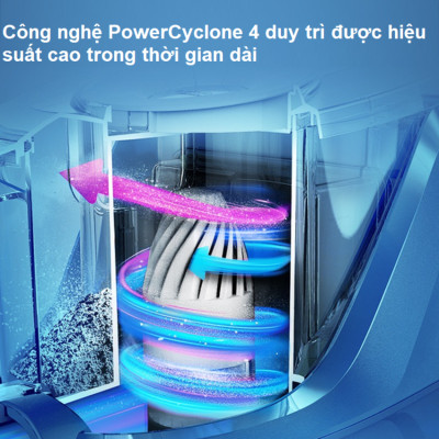 Máy hút bụi gia đình Philips công suất lớn 1500W có hộc chứa XB2023 /81 - Hàng nhập khẩu