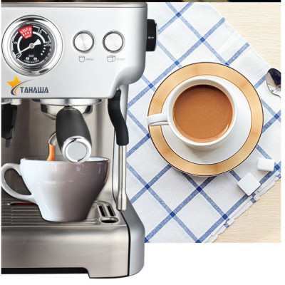 Máy pha cà phê Tahawa TS6213 - Máy pha cafe đa chức năng: Espresso, Cappuccino. Áp suất bơm: 20 bar - Công suất: 2650W - 3050W. Có vòi đánh sữa - Bảo hành chính hàng 12 tháng. Hàng nhập khẩu chính hãng