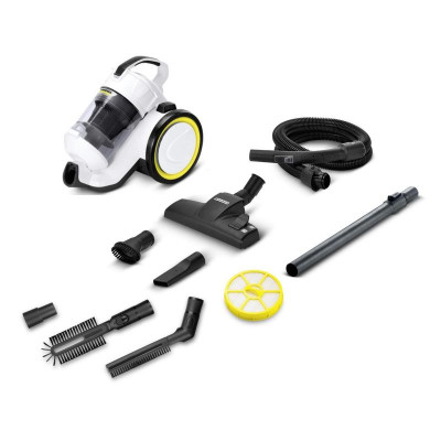 (Hàng chính hãng) Máy hút bụi khô không dùng túi lọc bụi Karcher VC 3 Plus công suất 1100w màu trắng - bảo hành 18 tháng
