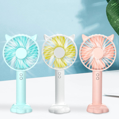 Quạt cầm tay tiện lợi gắn tai thỏ Damas N10 - Thiết kế dễ thương - Phù hợp tiêu chuẩn hiện đại (Giao màu ngẫu nnhiên)
