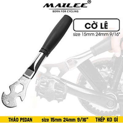 Cờ lê Tháo bàn đạp pedan xe đạp, tháo trục bánh xe trước sau, size 15mm 24mm 9/16" chất liệu thép không gỉ, tay cầm PVC chống trượt - Mai Lee