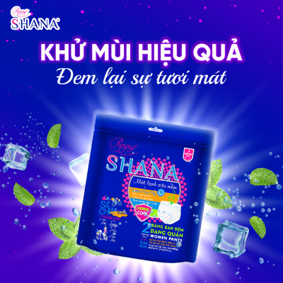 Combo 60 gói Băng Vệ Sinh Quần Peppy Shana Ngày Đêm Siêu Thấm, Freesize, Chống Tràn Tối Đa, Tiết Kiệm (120 miếng)
